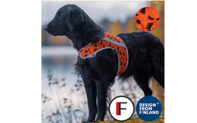 FinNero FOREST Hunde Sicherheitsweste orange