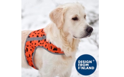 FinNero FOREST Hunde Sicherheitsweste orange