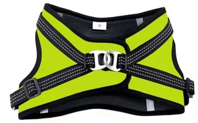 Finnero Hali Dog Vest Harness Black and Yellow