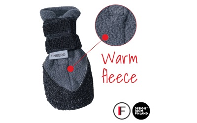 Finnero HALLA LUX Outdoor Fleece-Booties