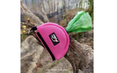 FinNero Kotbeuteltasche aus Mesh pink