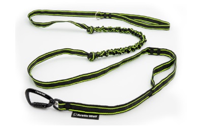 Finnero Power Elastic Leash For Dog yellow/black