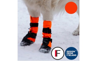 Finnero Sulo Schutzschuhe für Hunde orange