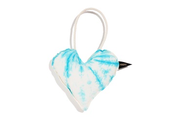 Found My Animal Aqua Cotton Heart Toy