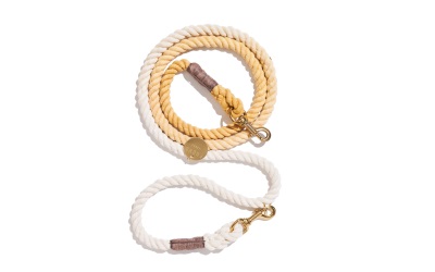 Found My Animal Original Adjustable Butterscotch Cotton Rope Dog Leash