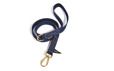 Found My Animal Classic Cotton Dog Leash Navy