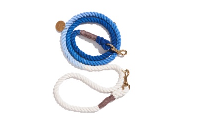 Found My Animal Original Adjustable Cobalt Cotton Rope Dog Leash