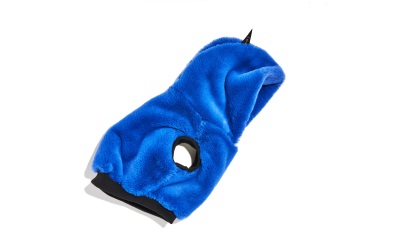 Found My Animal Faux Fur Hoodie Bright Blue