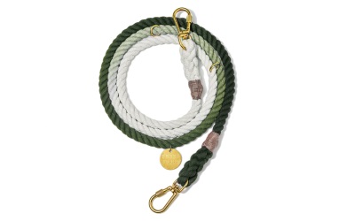 Found My Animal Olive Ombre Cotton Rope verstellbare Hundeleine