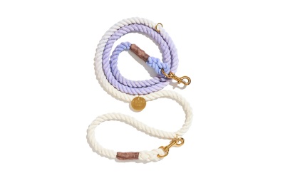 Found My Animal Original Adjustable Wisteria Cotton Rope Dog Leash