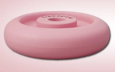 Freezbone Hundespielzeug gefrorener Donut rosa