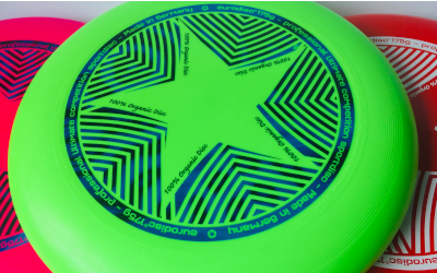 Frisbee Eurodisc Organic Star, neongrün
