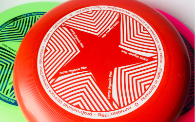 Frisbee Eurodisc Organic Star, rot