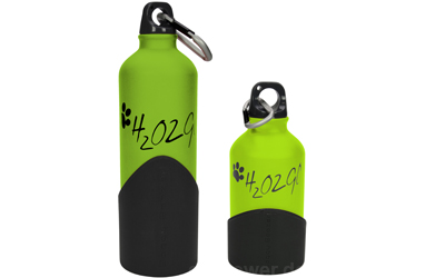 H2O2GO Wasser-Hundeflasche, limette