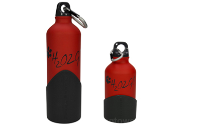 H2O2GO Wasser-Hundeflasche, rot