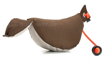 Mystique Bird Dummy, braun/beige, inkl. Kordel