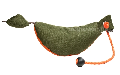 Hundedummy orange/khaki