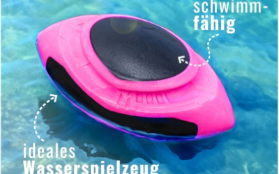 Hundefootball schwimmfähig, neonpink