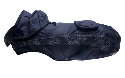 Regen- Hundejacke Rogz RainSkin, schwarz