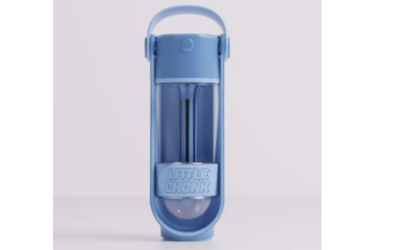 Little Chonk Hundetrinkflasche aus Ecozen + Silikon, aqua