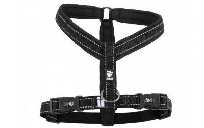 Hurtta Casual Y-Hundegeschirr, schwarz