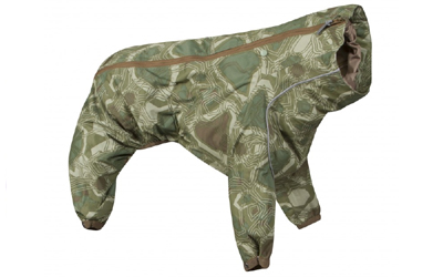 Hurtta Hundeoverall Downpour Suit, camouflage/grün