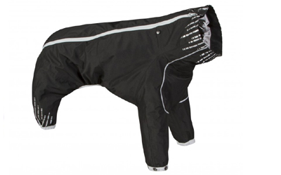 Hurtta Hundeoverall Downpour Suit, schwarz