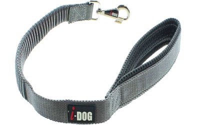 I-DOG Elastische Leine COMFORT grau