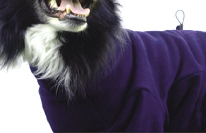 iqo Thermo-Fleece Hundeoverall, violett