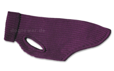 iqo Hundepullover 100% Merinowolle, aubergine