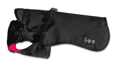 IQO VX Softshell Hundemantel schwarz/rot