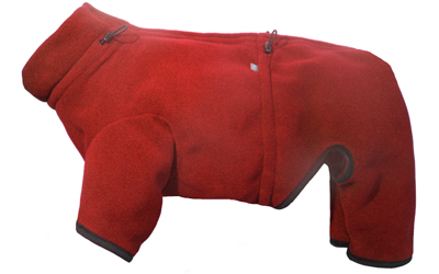 IQO Thermo-Fleece Hundeoverall, rot