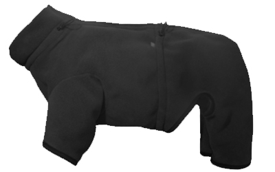 iqo Thermo-Fleece Hundeoverall, schwarz