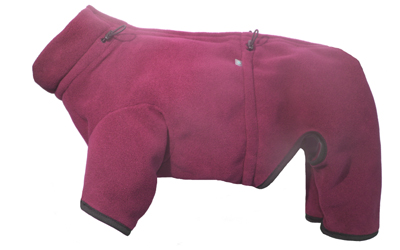 iqo XW Thermo-Fleece Hundeoverall, bordeaux