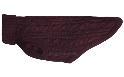 IQO Zopfpullover P20 brombeere