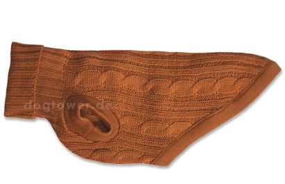 IQO Zopfpullover P20, cognac