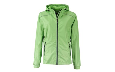 James & Nicholson Damen Regenjacke, spring-green/navy