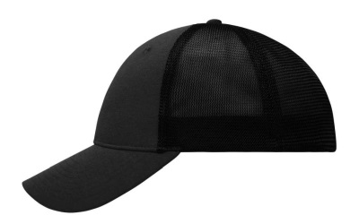 James & Nicholson Elastic Mesh Cap Baseballkappe, black/black