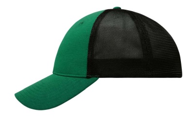 James & Nicholson Elastic Mesh Cap Baseballkappe, green/black