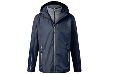 James & Nicholson Herren 3-in-1 Jacke, navy/silver