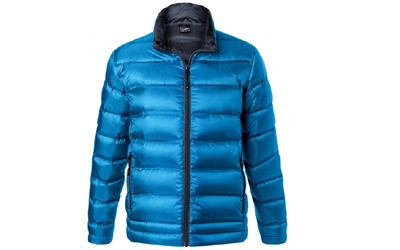 James & Nicholson Herren Leicht-Daunenjacke, blue/navy