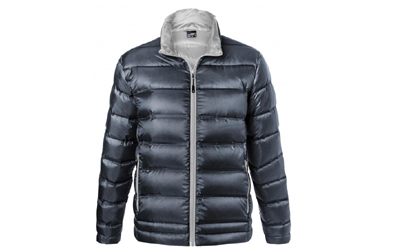 James & Nicholson Herren Leicht-Daunenjacke, navy/silver
