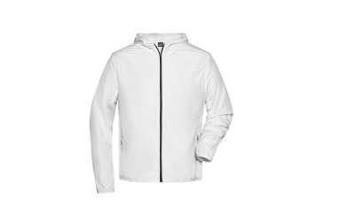 James & Nicholson Herren Recycled Sports Jacket white