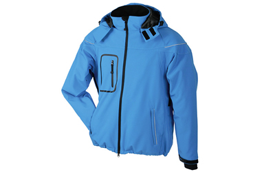 James & Nicholson Herren Winter Softshelljacke, aqua