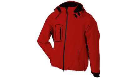 James & Nicholson Herren Winter Softshelljacke, red