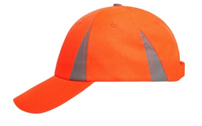 James & Nicholson Safety-Cap Baseballkappe, neon-orange