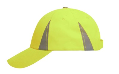 James & Nicholson Safety-Cap Baseballkappe, neon-yellow