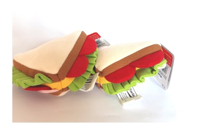 Hundespielzeug Plüsch Sandwich