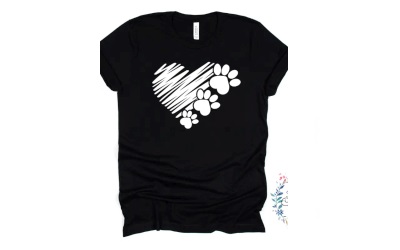 Kashell Creations Puppy Love T-Shirt heather black