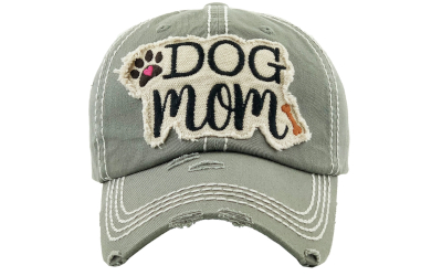 Dog Mom Washed Vintage Ballcap moos